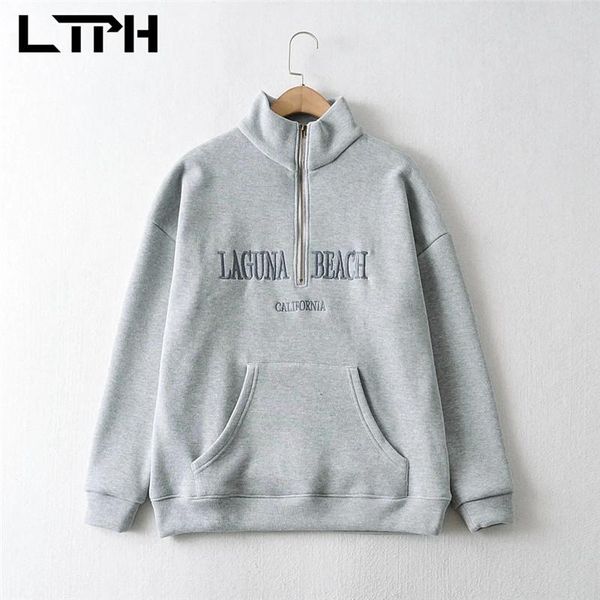 vintage all-match women sweatshirts pullover zipper stand collar letter embroidery pocket sweatshirt 2021 spring women's hoodies &, Black
vintage all-match women sweatshirts pullover zipper stand collar letter embroidery pocket sweatshirt 2021 spring women's hoodies &, Black