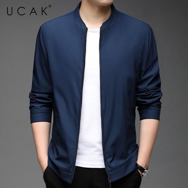 men's jackets ucak brand autumn streetwear v-neck zipper solid color men clothing classic casual jacket coat for clothes u8274, Black;brown
men's jackets ucak brand autumn streetwear v-neck zipper solid color men clothing classic casual jacket coat for clothes u8274, Black;brown