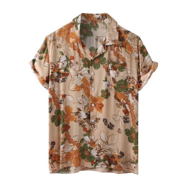 men's casual shirts floral hawaiian shirt men 2021 summer short sleeve quick dry beach wear button down vacation clothing chemise homme, White;black
men's casual shirts floral hawaiian shirt men 2021 summer short sleeve quick dry beach wear button down vacation clothing chemise homme, White;black