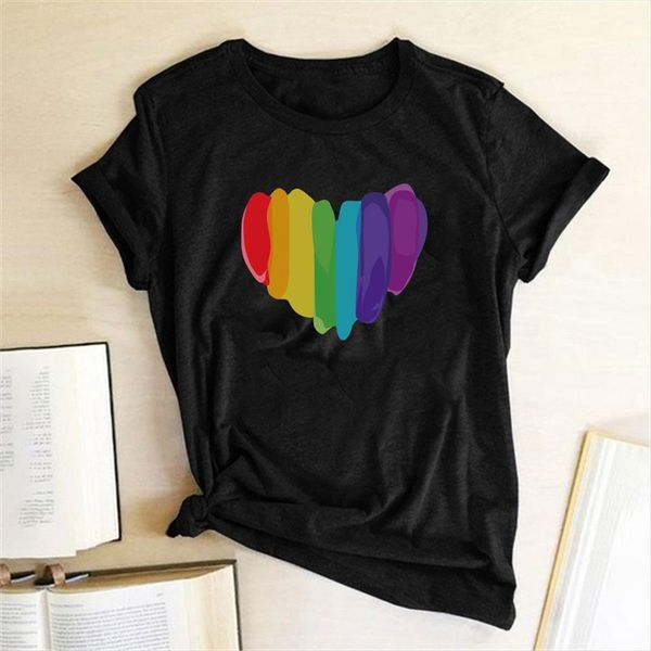 color love heart print womens t shirt fashion harajuku graphic tees funny kawaii 90s aesthetiic clothes, White
color love heart print womens t shirt fashion harajuku graphic tees funny kawaii 90s aesthetiic clothes, White