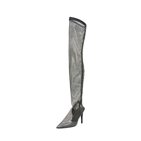 boots mkkhou knee-high personalized fashion super mesh rhinestone all over the star 9.5 cm high heel boot size 34-40, Black
boots mkkhou knee-high personalized fashion super mesh rhinestone all over the star 9.5 cm high heel boot size 34-40, Black