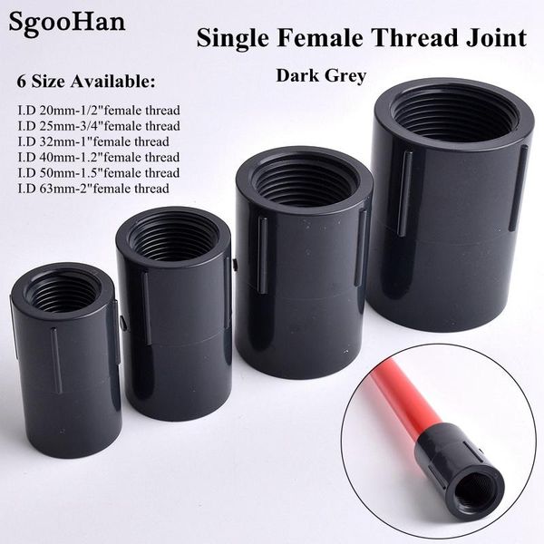 watering equipments 1/2"~2" dark grey single female thread straight connector irrigation system plastic upvc pipe aquarium fish ta
watering equipments 1/2"~2" dark grey single female thread straight connector irrigation system plastic upvc pipe aquarium fish ta