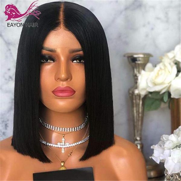 silky straight lace front wig bob cut 13x4 human hair wigs for black women glueless brazilian remy1, Black;brown
silky straight lace front wig bob cut 13x4 human hair wigs for black women glueless brazilian remy1, Black;brown
