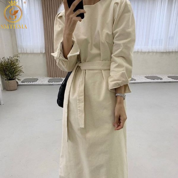 spring solid corduroy loose korean chic dresses lady streetwear high waist long sleeve vestidos 210520, Black;gray
spring solid corduroy loose korean chic dresses lady streetwear high waist long sleeve vestidos 210520, Black;gray