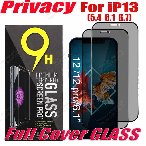 9d full cover privacy tempered glass protector for iphone 13 12 11 pro max xr xs x 6 7 8 plus samsung a12 a22 a32 a42 a52 a72 5g anti-peep a