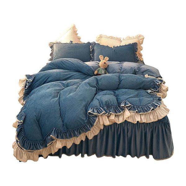 bedding sets french winter internet celebrity flannel bed skirt quilt cover 4-piece thickened warm crystal coral fleece
bedding sets french winter internet celebrity flannel bed skirt quilt cover 4-piece thickened warm crystal coral fleece