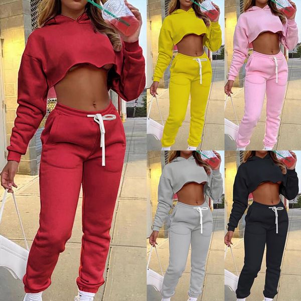 suits yoga fashion plush tracks womenpant solid color sports casual spring hoodie suit ensemble femme, White
suits yoga fashion plush tracks womenpant solid color sports casual spring hoodie suit ensemble femme, White