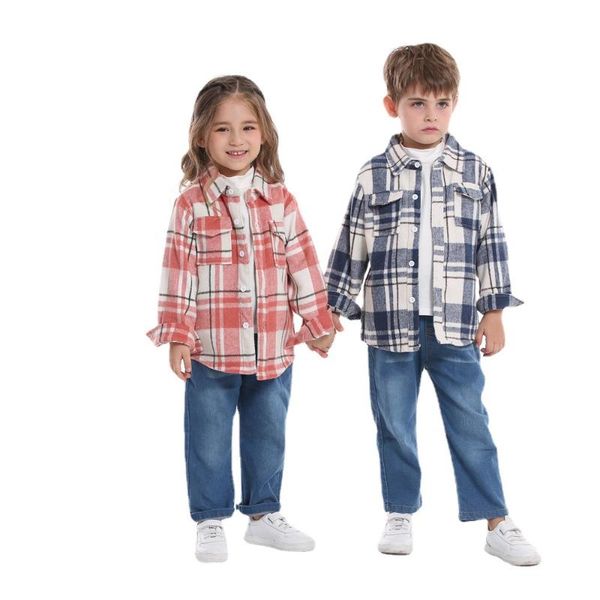 jackets autumn and winter plaid long-sleeved cotton jacket sister brother outfit korean style lapel fleece cardigan clothes for boys, Blue;gray
jackets autumn and winter plaid long-sleeved cotton jacket sister brother outfit korean style lapel fleece cardigan clothes for boys, Blue;gray