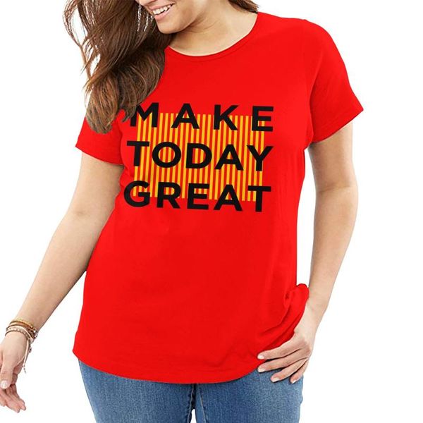 women's t-shirt make today great saying women plus size t shirt red cotton loose large workout clothing novelty tee female summer, White
women's t-shirt make today great saying women plus size t shirt red cotton loose large workout clothing novelty tee female summer, White