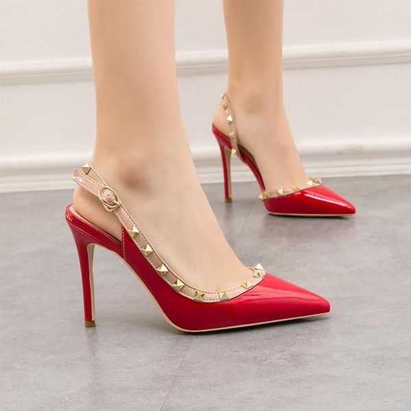 sandals lmcavasun european and american style simple fashion nightclub stiletto high heel shallow mouth pointed rivet hollow female, Black
sandals lmcavasun european and american style simple fashion nightclub stiletto high heel shallow mouth pointed rivet hollow female, Black
