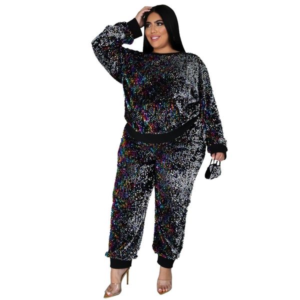 plus size women clothing two piece set long sleeve pullover party sequin matching sets pant suits bulk items wholesale lots 210331, White
plus size women clothing two piece set long sleeve pullover party sequin matching sets pant suits bulk items wholesale lots 210331, White