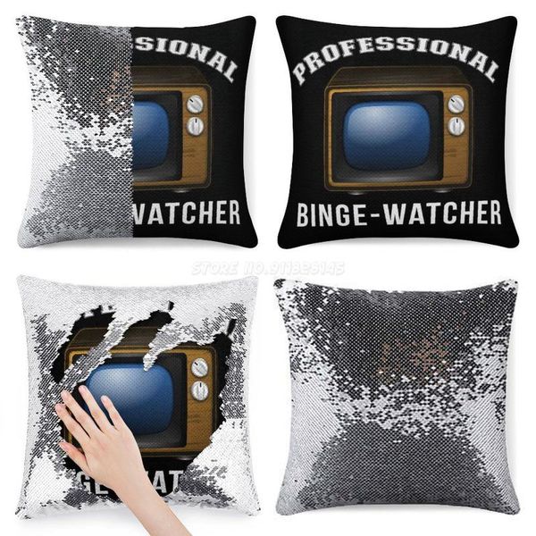 pillow case professional binge watcher sequin pillowcase glitter throw for party cafe home sofa tv television netflix b
pillow case professional binge watcher sequin pillowcase glitter throw for party cafe home sofa tv television netflix b