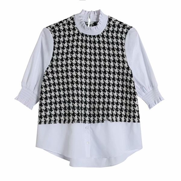 casual women soft cotton v neck blouse spring-autumn fashion ladies high street shirt female patchwork 210515, White
casual women soft cotton v neck blouse spring-autumn fashion ladies high street shirt female patchwork 210515, White