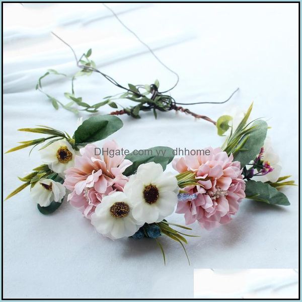wedding hair jewelry women head flower wreath artificial daisy garland bridal party decorative floral hairband beach po accessory drop deliv, Slivery;golden
wedding hair jewelry women head flower wreath artificial daisy garland bridal party decorative floral hairband beach po accessory drop deliv, Slivery;golden