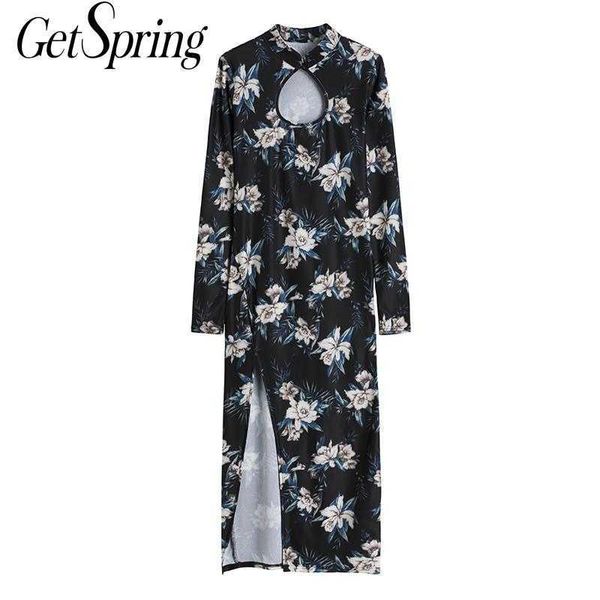 getspring women dress long sleeve hollow out velvet printing dresses vintage spring/autumn woman 210601, Black;gray
getspring women dress long sleeve hollow out velvet printing dresses vintage spring/autumn woman 210601, Black;gray