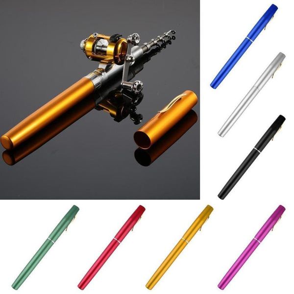 portable pocket mini fishing pole aluminum alloy pen shape rod with reel wheel 6 colors dropship boat rods
portable pocket mini fishing pole aluminum alloy pen shape rod with reel wheel 6 colors dropship boat rods