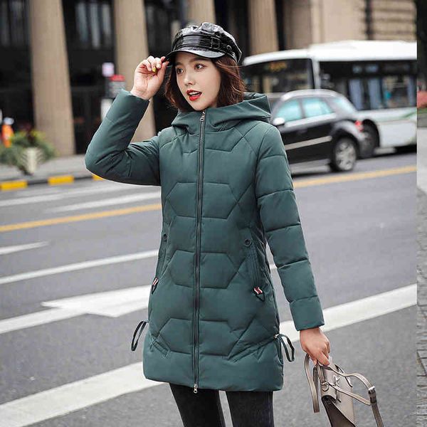 winter slim hooded parkas soid warm thickness padded outwear fashion women cotton coat pockets zippers 210512, Black
winter slim hooded parkas soid warm thickness padded outwear fashion women cotton coat pockets zippers 210512, Black