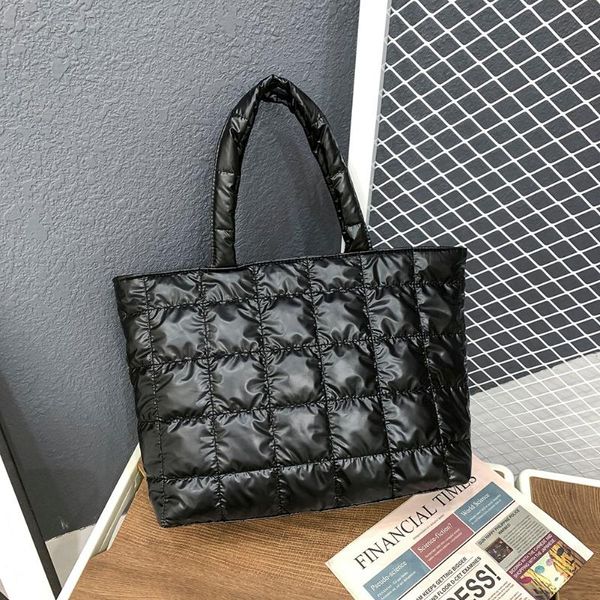 storage bags winter large capacity women shoulder bag space pad cotton feather down waterproof nylon female tote fashion handbags
storage bags winter large capacity women shoulder bag space pad cotton feather down waterproof nylon female tote fashion handbags