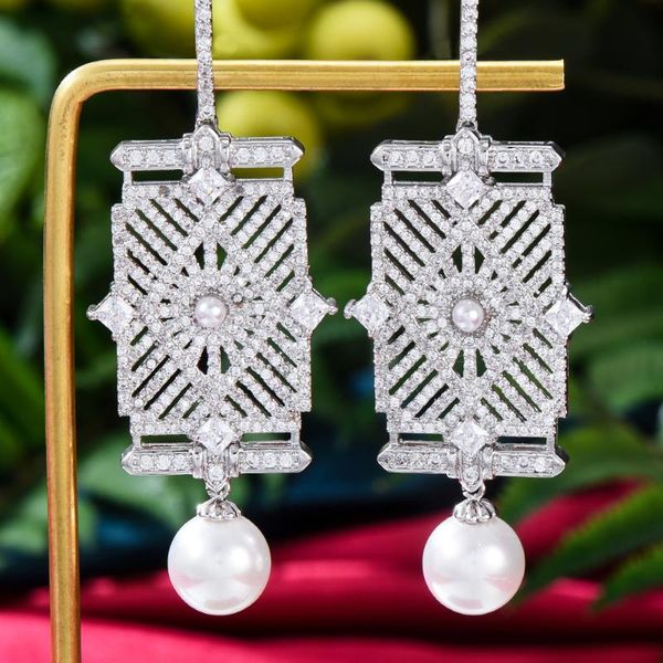dangle & chandelier missvikki luxury square pearl drop earrings for women wedding party dubai bridal fashion gift jewelry, Silver
dangle & chandelier missvikki luxury square pearl drop earrings for women wedding party dubai bridal fashion gift jewelry, Silver