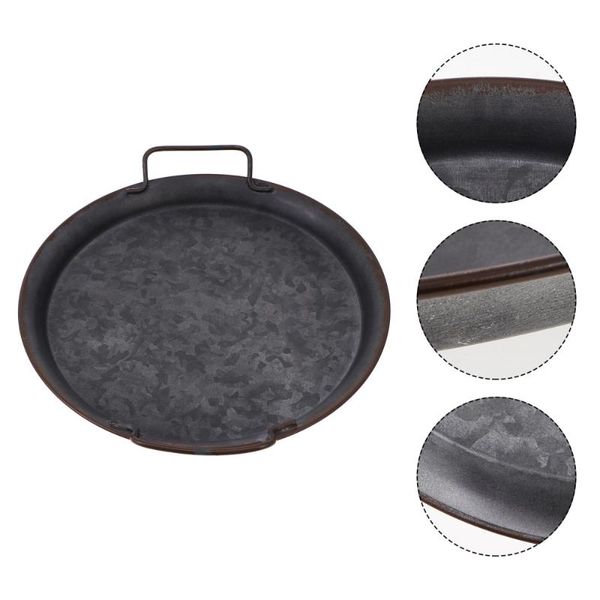 dishes & plates 1pc multi-use storage plate jewelry display tray iron art for home (black)
dishes & plates 1pc multi-use storage plate jewelry display tray iron art for home (black)