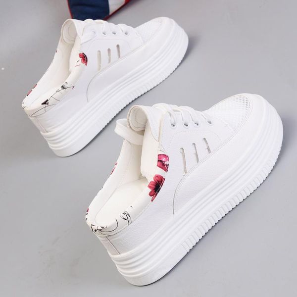 summer style no heel white shoes female half drag korean version of hollowed out muffin thick lazy wild 8cm slippers, Black
summer style no heel white shoes female half drag korean version of hollowed out muffin thick lazy wild 8cm slippers, Black