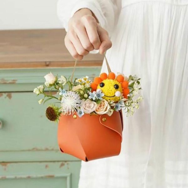 gift wrap 2pcs bag for flower baby shower diy decoration package floral holder leather material with handle party favor 21072101
gift wrap 2pcs bag for flower baby shower diy decoration package floral holder leather material with handle party favor 21072101