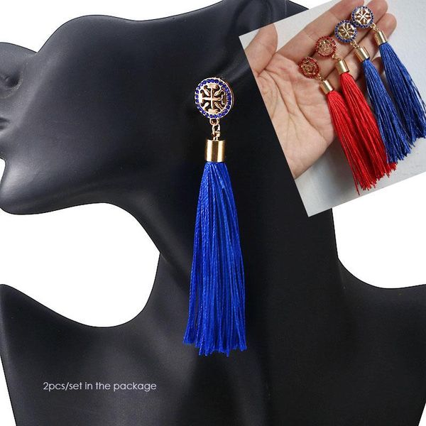 stud 2pairs/set blue red long tassel earrings for women hollow rose flower earings girls jewelry gift, Golden;silver
stud 2pairs/set blue red long tassel earrings for women hollow rose flower earings girls jewelry gift, Golden;silver