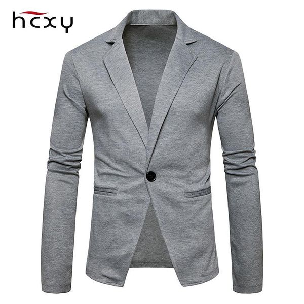 men's suits & blazers hcxy autumn fashion slim fit suit jacket mens casual solid color male blazer single button masculino men size s-x, White;black
men's suits & blazers hcxy autumn fashion slim fit suit jacket mens casual solid color male blazer single button masculino men size s-x, White;black