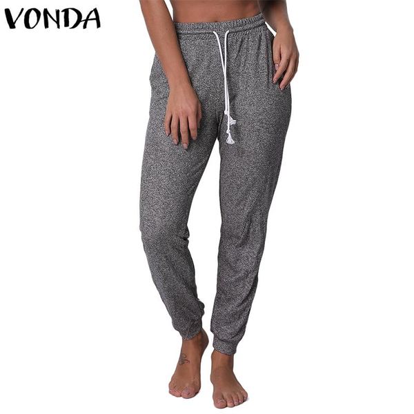 women's pants & capris vonda women harem 2021 spring autumn female casual elastic high waist solid trousers elegant pockets pencil bott, Black;white
women's pants & capris vonda women harem 2021 spring autumn female casual elastic high waist solid trousers elegant pockets pencil bott, Black;white