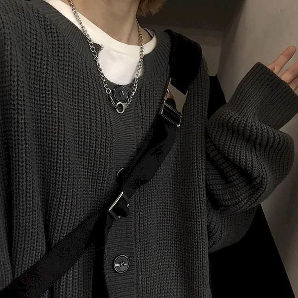 women's jackets men's cardigan, large button knitted jacket, solid color, retro korea, urban, punk, neutral, Black;brown
women's jackets men's cardigan, large button knitted jacket, solid color, retro korea, urban, punk, neutral, Black;brown