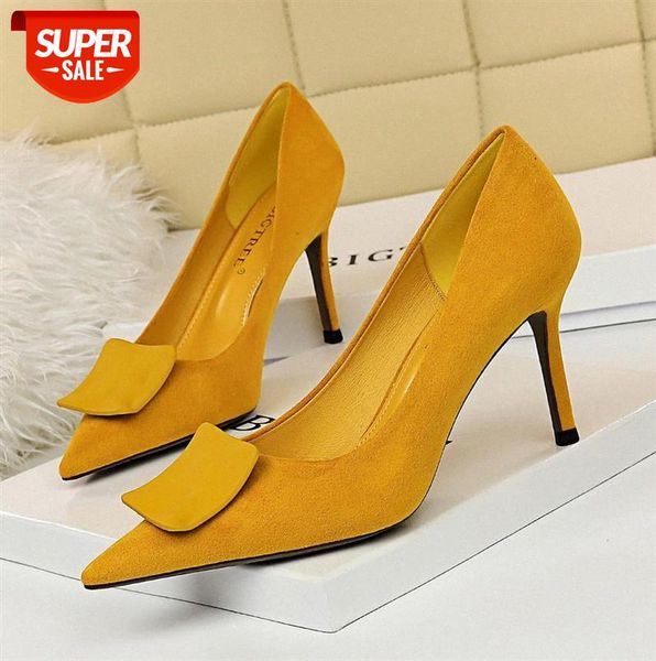 272-11 korean version of thin high heels women's shoes stiletto suede shallow mouth pointed solid color square buckle high-heeled #iv8e
272-11 korean version of thin high heels women's shoes stiletto suede shallow mouth pointed solid color square buckle high-heeled #iv8e