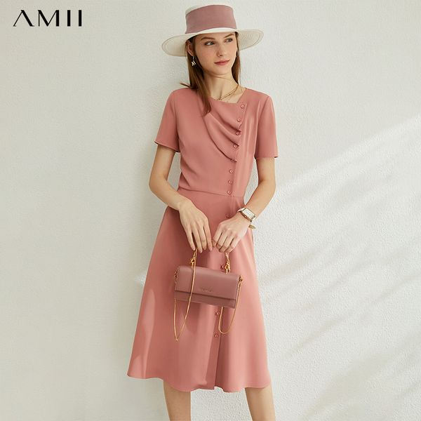 amii minimalism spring summer new pleated solid dress for women causal high waist slim female dress 12030236, Black;gray
amii minimalism spring summer new pleated solid dress for women causal high waist slim female dress 12030236, Black;gray