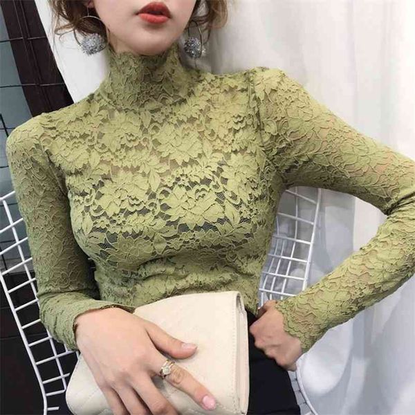 women spring autumn style lace blouses shirts lady casual long sleeve turtleneck lace blusas dd8153 210401, White
women spring autumn style lace blouses shirts lady casual long sleeve turtleneck lace blusas dd8153 210401, White
