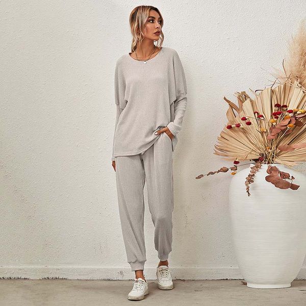 2021 autumn knitted pajama set women homewear loose loungewear lounge wear sleepwear women pjs long sleeve sleep wear ladies, Black;red
2021 autumn knitted pajama set women homewear loose loungewear lounge wear sleepwear women pjs long sleeve sleep wear ladies, Black;red