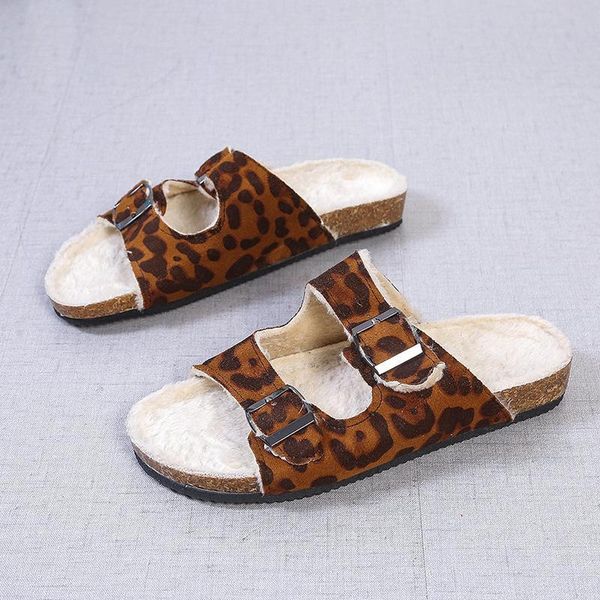 slippers solid&leopard double buckle plush women comfy open toe flats scarpe donna hollow-out cotton cork slides plus size 36-43 77f1, Black
slippers solid&leopard double buckle plush women comfy open toe flats scarpe donna hollow-out cotton cork slides plus size 36-43 77f1, Black