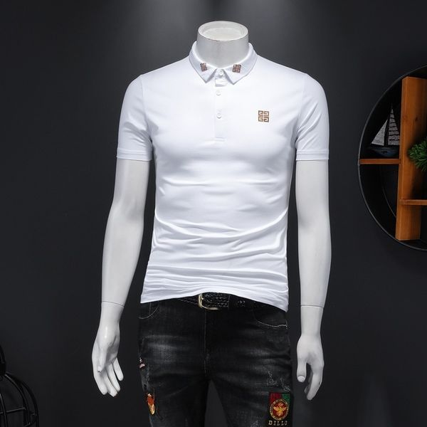 fashion t shirts men's short sleeve 2021 mercerized cotton half polo shirt trendy large base, White;black
fashion t shirts men's short sleeve 2021 mercerized cotton half polo shirt trendy large base, White;black