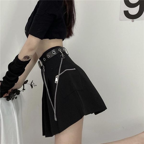 skirts arrival gothic punk harajuku women zipper chain casual chic black grey pleated female fashion mini
skirts arrival gothic punk harajuku women zipper chain casual chic black grey pleated female fashion mini