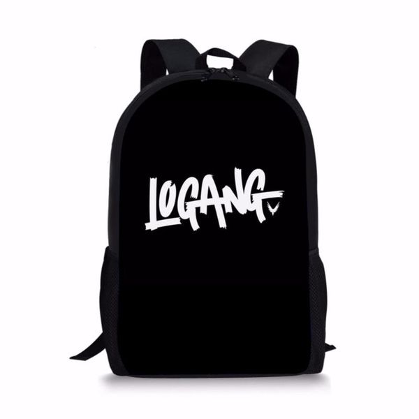 noisydesigns black logang logan children school bags for teen boy girls students pencil bag backpack mochila escolar
noisydesigns black logang logan children school bags for teen boy girls students pencil bag backpack mochila escolar
