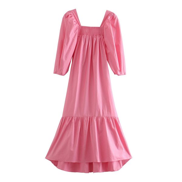 blsqr autumn pink women dress female square collar puff sleeve draped ankle-length cotton dresses vestidos feminino 210430, Black;gray
blsqr autumn pink women dress female square collar puff sleeve draped ankle-length cotton dresses vestidos feminino 210430, Black;gray