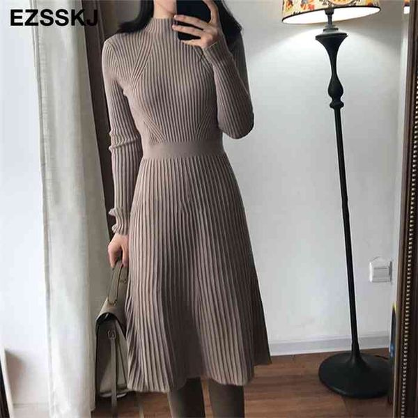 elegant ol turtleneck slim long sweater dress women thick knit autumn winter dress female slim a-line basic dress casual, Black;gray
elegant ol turtleneck slim long sweater dress women thick knit autumn winter dress female slim a-line basic dress casual, Black;gray