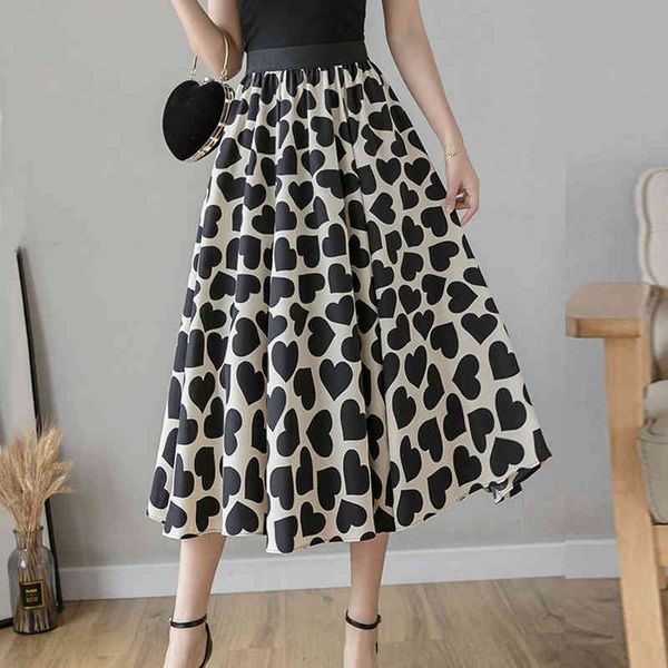 skirts summer lovely hearts dotted a- line elegant black/white dots print big flared pleated mid-calf long skirts
skirts summer lovely hearts dotted a- line elegant black/white dots print big flared pleated mid-calf long skirts