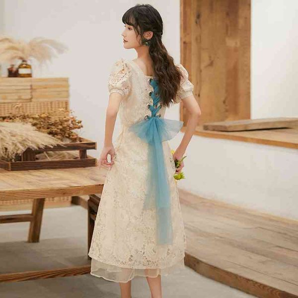 fashion summer vintage elegant sweet girl lace dress backless tie up bowknot party dresses vestidos 210520, Black;gray
fashion summer vintage elegant sweet girl lace dress backless tie up bowknot party dresses vestidos 210520, Black;gray