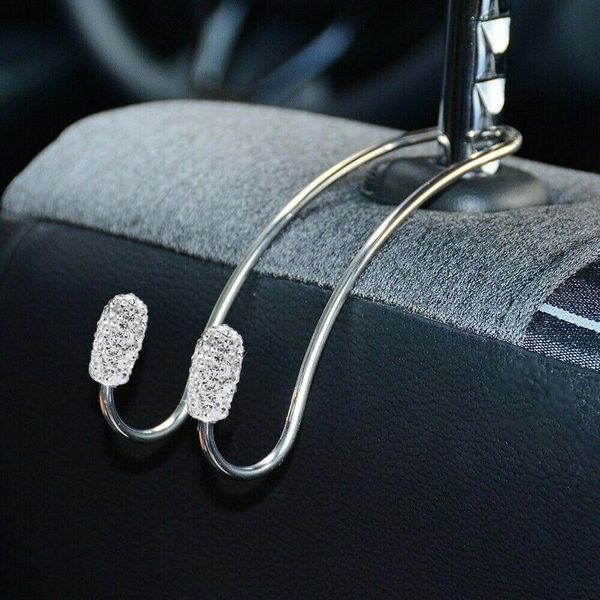 car organizer 2pcs stainless steel back seat hook rhinestones handbag headrest hanger holder universal interior part bling accessories
car organizer 2pcs stainless steel back seat hook rhinestones handbag headrest hanger holder universal interior part bling accessories