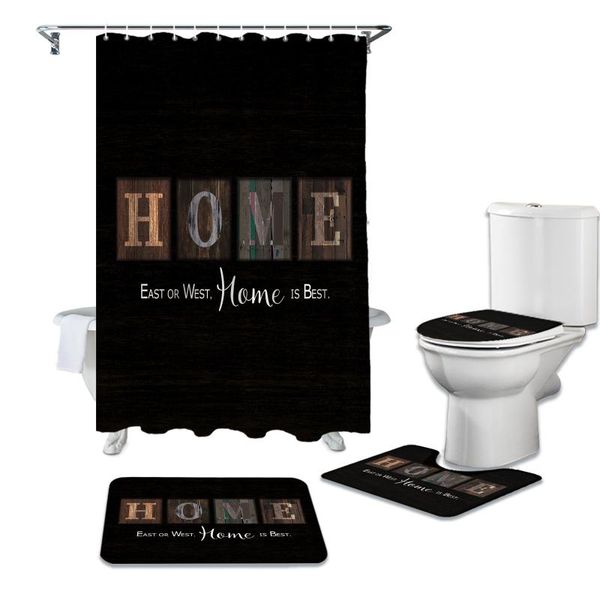 wood grain retro home text shower curtain set carpet cover toilet bath mat waterproof bathroom curtains
wood grain retro home text shower curtain set carpet cover toilet bath mat waterproof bathroom curtains