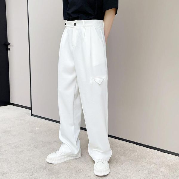 men's pants south korea fashion abstinence pure color trousers loose thin ruffian handsome drooping versatile design casual pant, Black
men's pants south korea fashion abstinence pure color trousers loose thin ruffian handsome drooping versatile design casual pant, Black