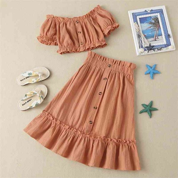 winter children sets short sleeve slash neck single breasted t-shirt brick red long skirt girl boys clothes 18m-6t 210629, White
winter children sets short sleeve slash neck single breasted t-shirt brick red long skirt girl boys clothes 18m-6t 210629, White