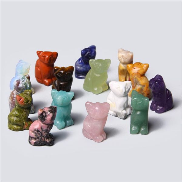 other 1pc natural gren pink red stone carved cat animal ornaments aventurine unakite crystal quartz crafts figurine home decorat
other 1pc natural gren pink red stone carved cat animal ornaments aventurine unakite crystal quartz crafts figurine home decorat