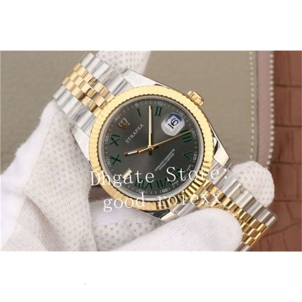 41mm slate gray roman mens automatic cal.3235 wimbledon watch men two-tone steel gold jubilee bracelet 126333 eta date watches catstore, Slivery;brown
41mm slate gray roman mens automatic cal.3235 wimbledon watch men two-tone steel gold jubilee bracelet 126333 eta date watches catstore, Slivery;brown