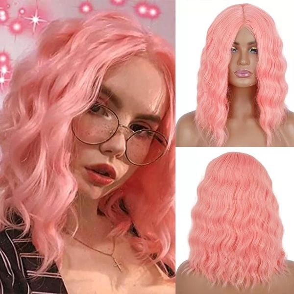 synthetic wigs linghang short wavy ombre black pink for women cosplay natural middle part hair wig high temperature fiber
synthetic wigs linghang short wavy ombre black pink for women cosplay natural middle part hair wig high temperature fiber