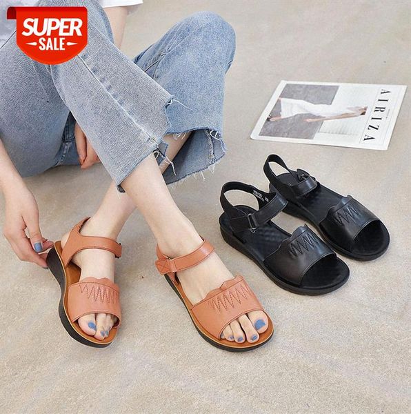 the first layer of cowhide casual mother sandals for women, breathable women's flat shoes, low-leather shoes #ut0z, Black
the first layer of cowhide casual mother sandals for women, breathable women's flat shoes, low-leather shoes #ut0z, Black